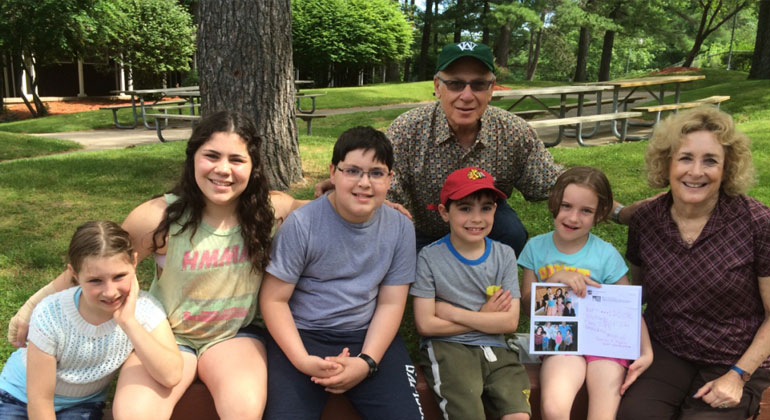 family at grandparents' weekend