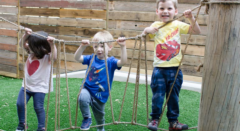 kids playing outside