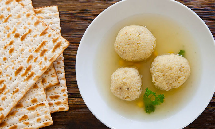 matzo ball soup and matzo