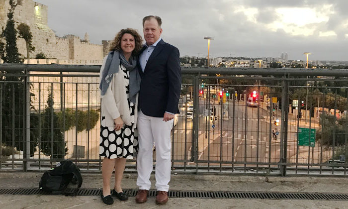 addie goodman and husband in israel