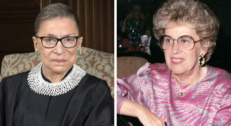 Ruth Bader Ginsburg and Helen Weinger