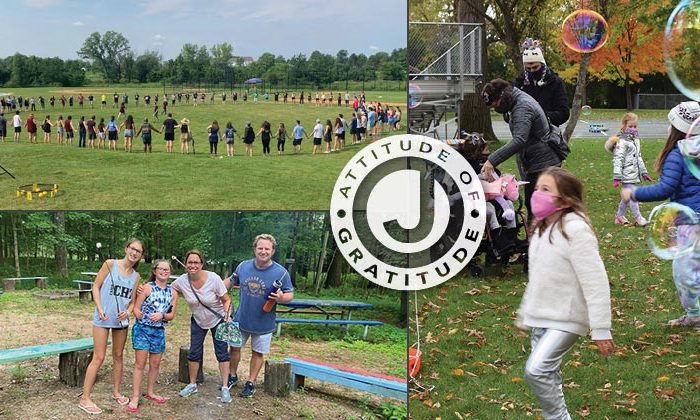 Collage of campers at Chi and Apachi