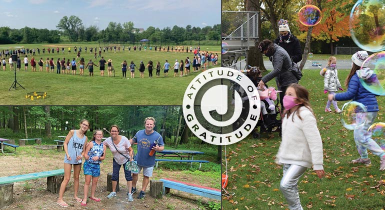 Collage of campers at Chi and Apachi