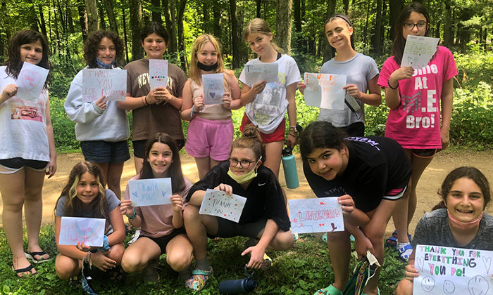 Camp Chi campers say "Thank You" for a wonderful Summer 2021