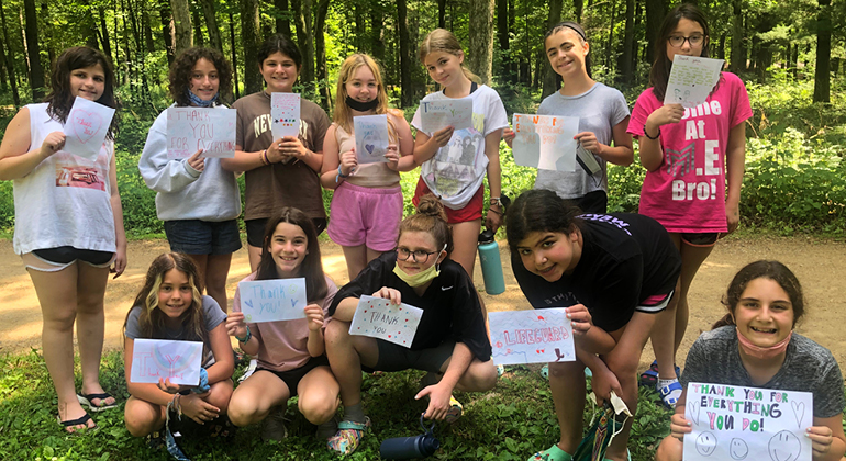 Camp Chi campers say "Thank You" for a wonderful Summer 2021