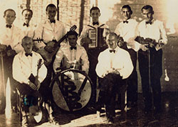 group of people in old photo